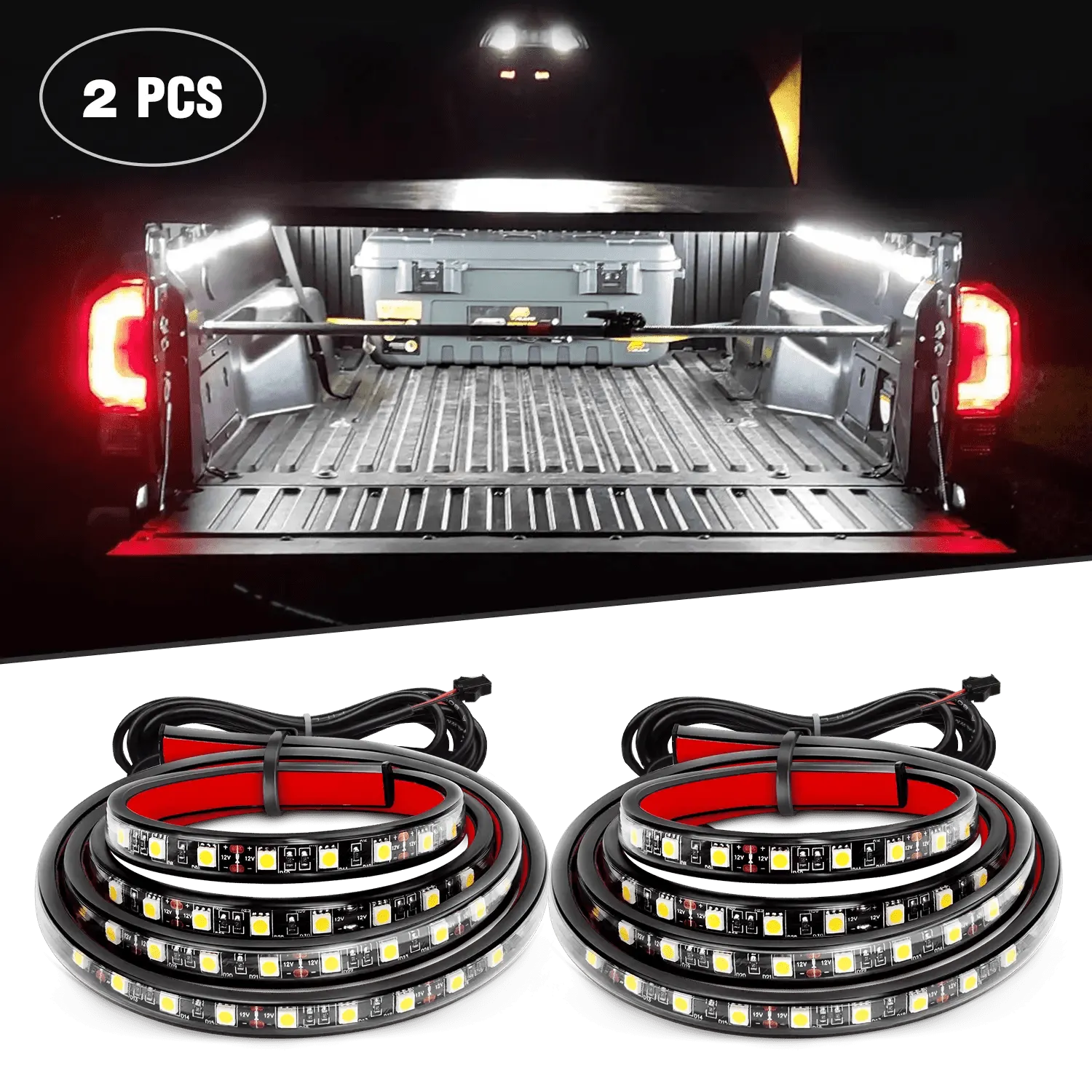 60 Inch 180Leds LED Bed Light Strip 2PCS