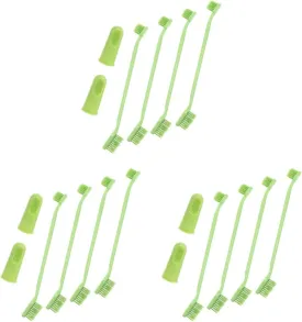 balacoo 3sets Pet Toothbrush for Dogs Dual-Sided Oral Care Extra- Handle Comfortable Cleaning for Dogs Easy to Use Pet Toothbrushes for