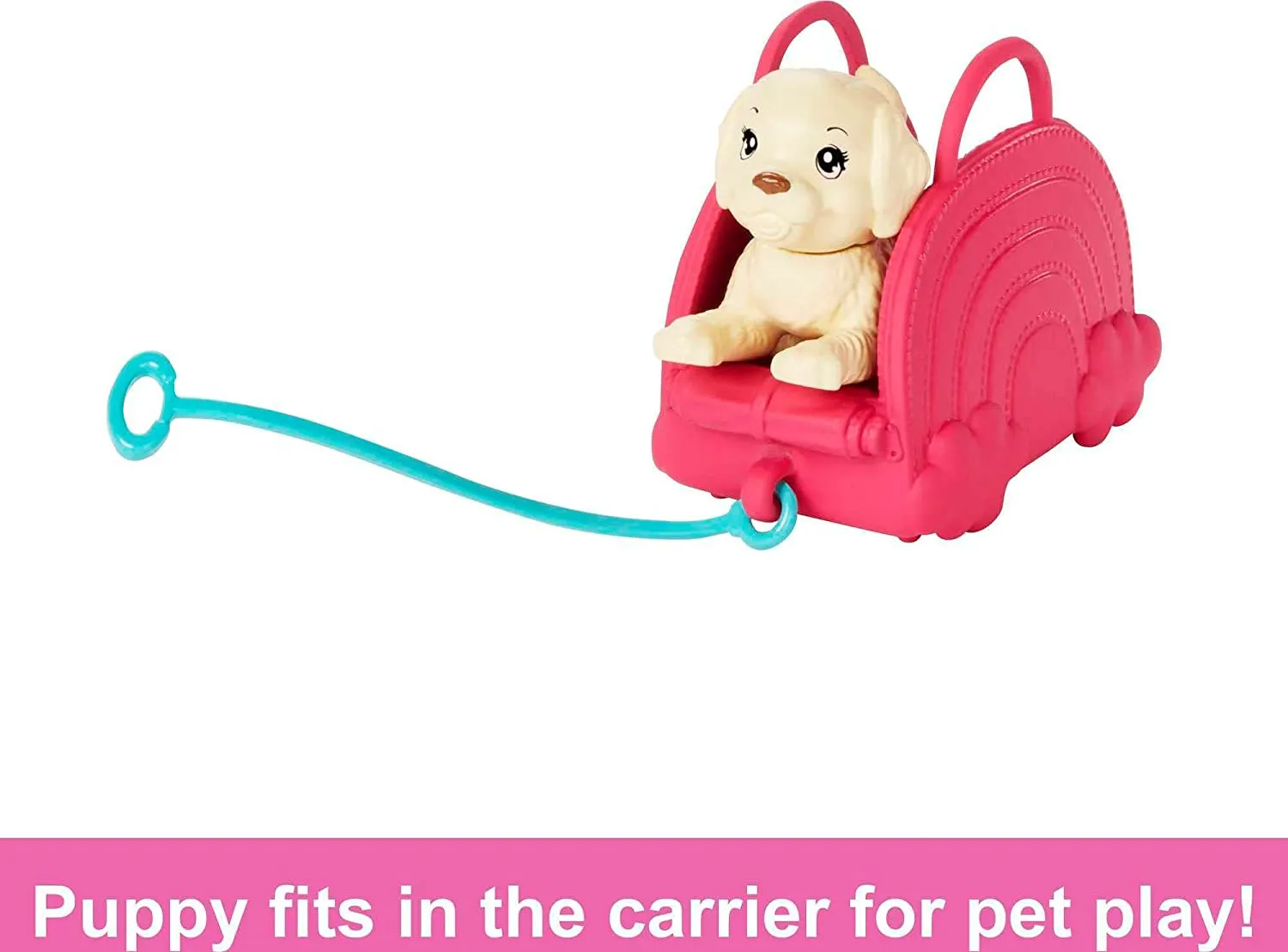Barbie Chelsea Blonde Doll Travel Set Accessories with Puppy, Pet Carrier & Backpack for Kids Ages 3 