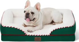 Bedsure Orthopedic Dog Bed for Medium Dogs - Waterproof Dog Sofa Beds Medium, Supportive Foam Pet Couch Bed with Removable Washable Cover, Nonskid Bottom, Antique Green