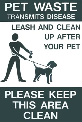 DOGIPOT™ On Leash - Aluminum Sign