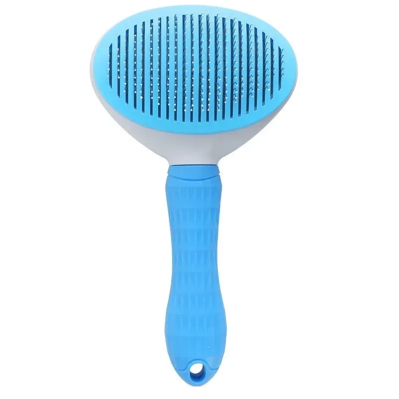 Easy Self-Cleaning Pet Hair Remover Brush for Dogs/Cats/Rabbits. Great for De-matting Pets Hair.