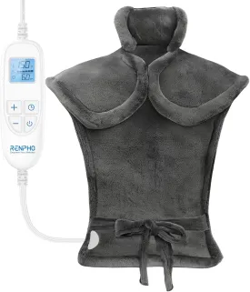 Electric Heating Pad for Back Pain Relief, RENPHO Fathers Day Dad Gifts, Birthday Gifts for Women Men Mom, FSA HSA Eligible, Heat Pad for Neck and Shoulders, Fast Heating, 24"x33", ETL Certified