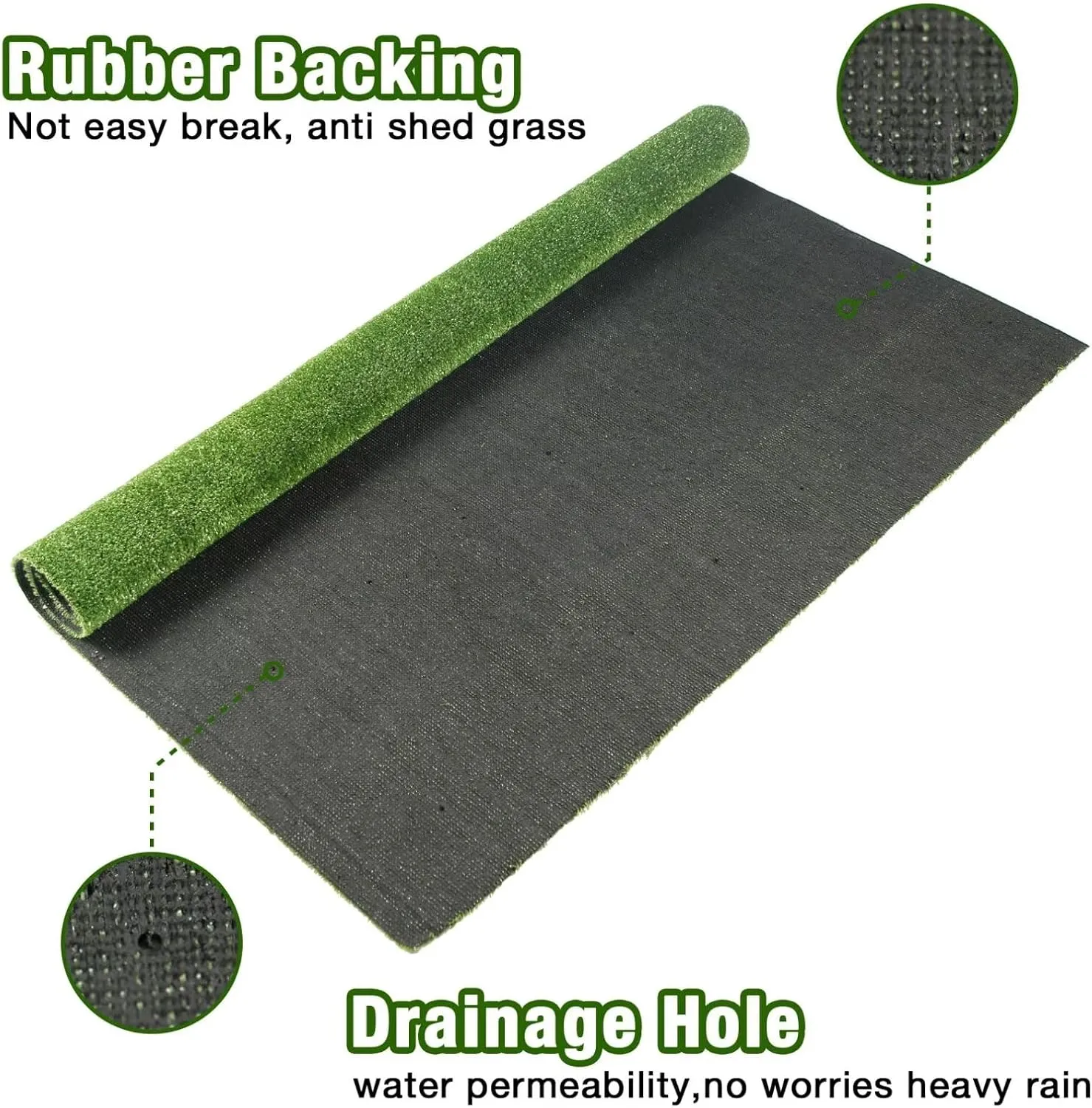 GLOBREEN Extre Large Artificial Grass for Dogs Potty, 5FTX7FT Fake Grass for Puppy Potty Training, Turf Rug for Pets Kennel Playpen Patio Balcony Indoor Outdoor