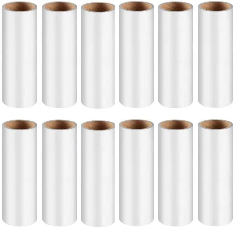 Lint Roller Refills for Pet Hair -1080 Sheets(12packs), 6.3 in Long,1.5 in Diameter,Extra Sticky for Clothes Dog &Cat Hair