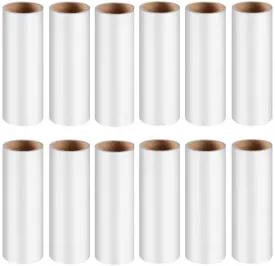 Lint Roller Refills for Pet Hair -1080 Sheets(12packs), 6.3 in Long,1.5 in Diameter,Extra Sticky for Clothes Dog &Cat Hair