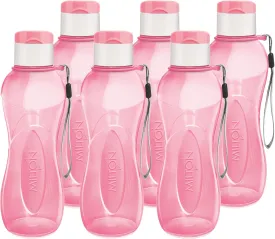 MILTON Water Bottle Kids Reusable Leakproof 12 Oz Plastic Wide Mouth Large Big Drink Bottle BPA & Leak Free with Handle Strap Carrier for Cycling Camping Hiking Gym Yoga