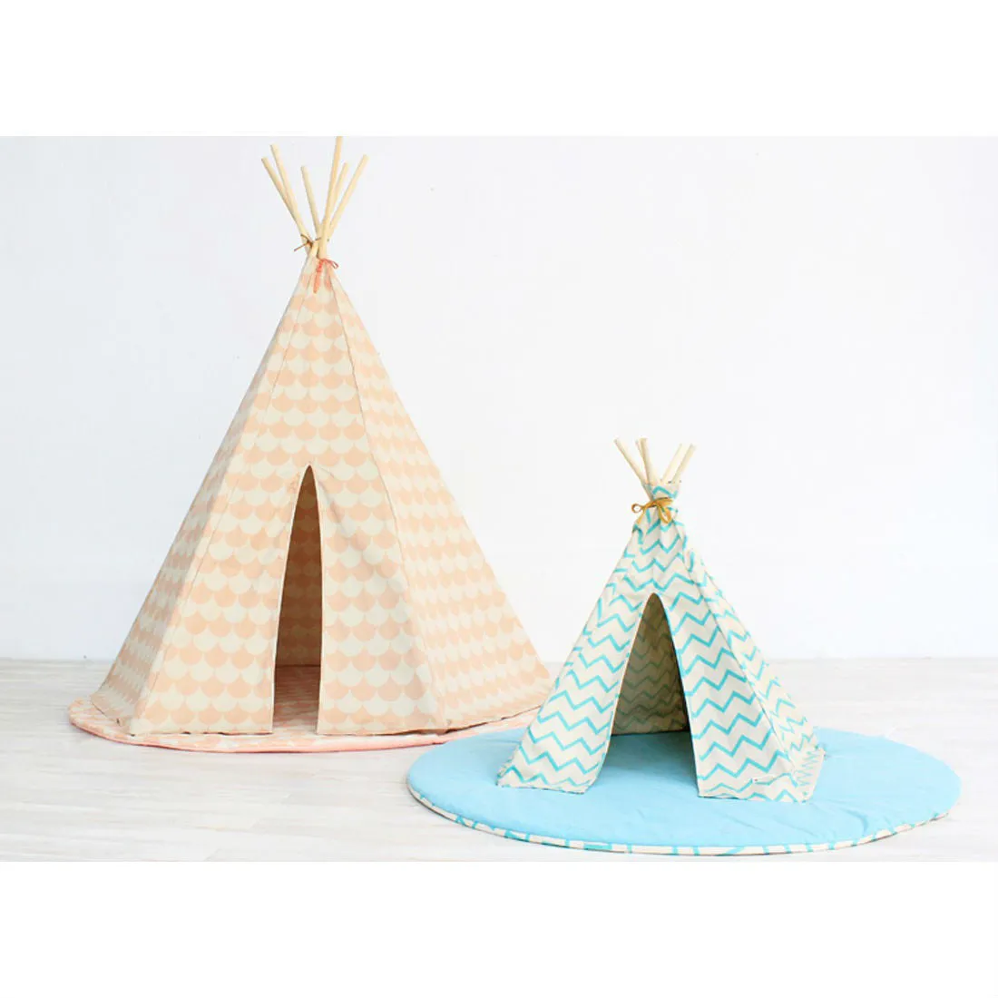 Nobodinoz Arizona Teepee Mini Zigzag Black