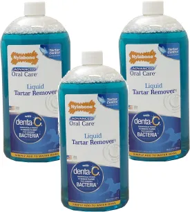 Nylabone Advanced Oral Liquid Tartar Remover - 32oz Bottles (3 Pack)