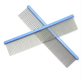 Pet Steel Grooming Comb with Stainless Steel Teeth for Removing Tangles and Knots for Dogs & Cats Pet Steel Grooming Comb with Stainless Steel Teeth for Removing Tangles and Knots for Dogs & Cats