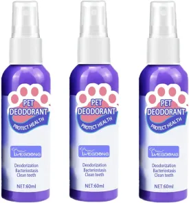 Pets Oral Spray,Pets Breath Freshener Spray Care Cleaner,Dog And Cat Dental Cleaning Spray for Eliminating Bad Breath And Stopping Oral Diseases (2PCS)