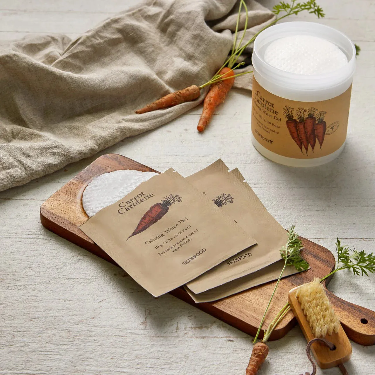 Skinfood Carrot Carotene Calming Water Pad Set