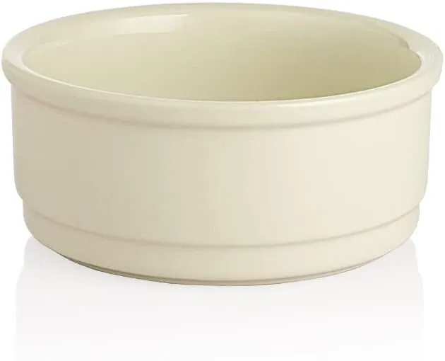 Sweejar Ceramic Dog Bowls, Dog Food Dish for Small Dogs and Cat, Heavy Duty Porcelain Pet Bowl for Canned Food and Water 17 Fl OzWhite