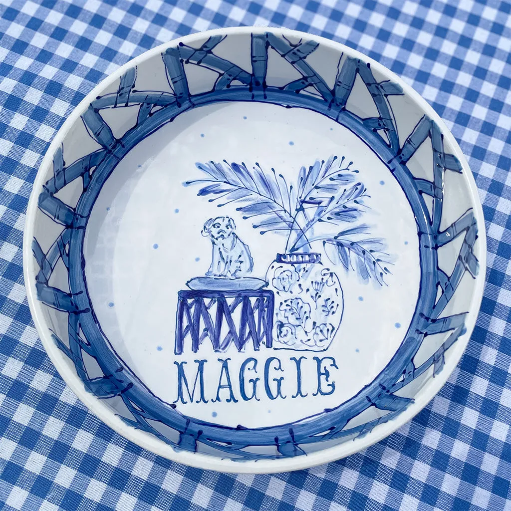 The Maggie Chinoiserie Dog Bowl