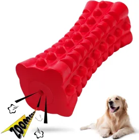 VANFINE Indestructible Squeaky Dog Toy  Tough Rubber Chew Toy for Aggressive Large Dogs, Durable and Safe for Interactive Play