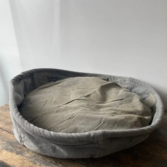 Vintage Tent Fabric Pet Bed